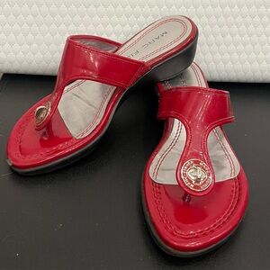 Marc Fisher Red Women's Sandals - Size 6